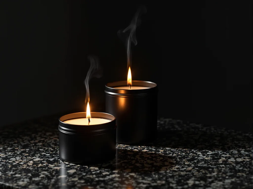 Cabin Candles — Coconut-soy, wood wick, 45 hours.